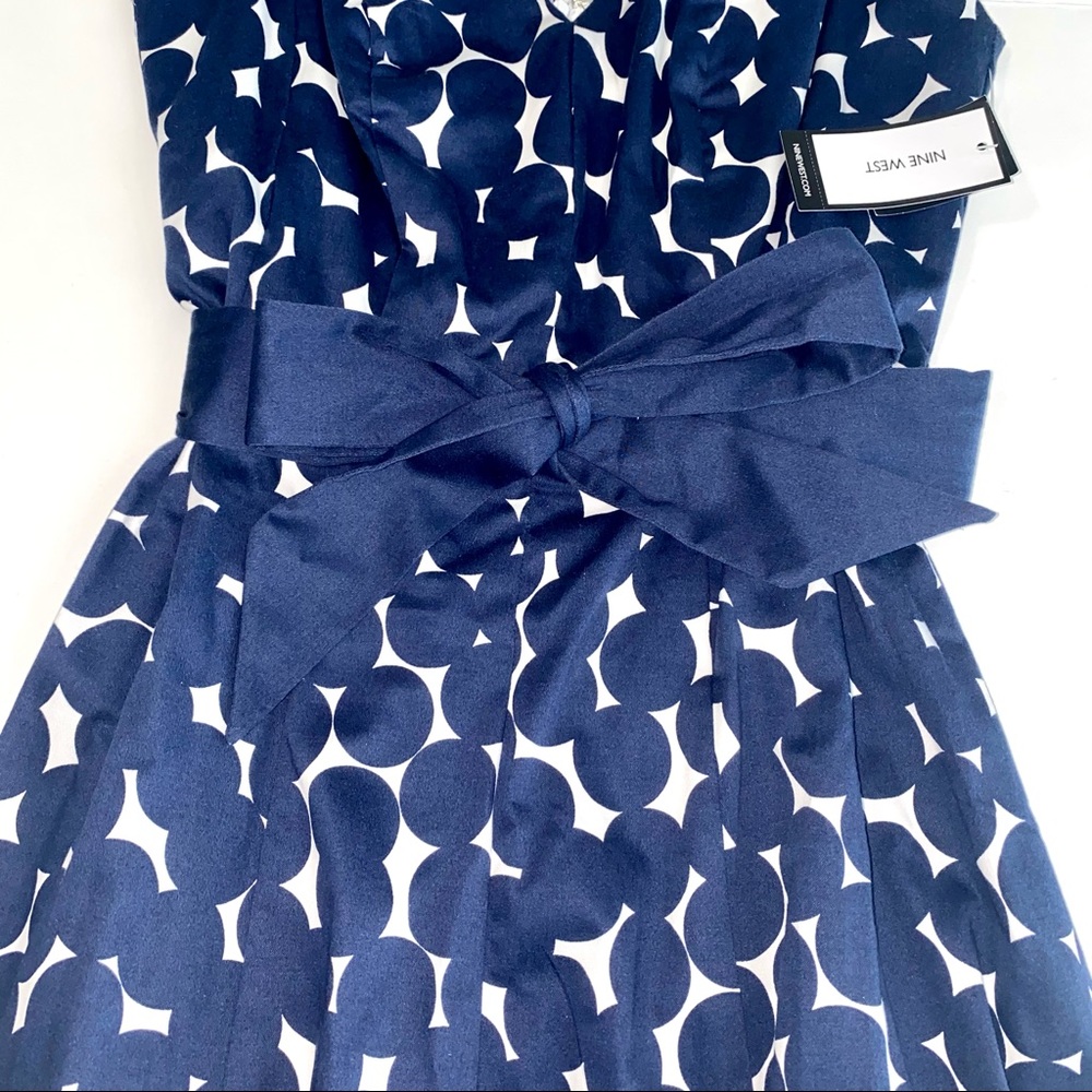 SOLD 💕NWT Nine West Tie-Waist Sleeveless Dress - Picture 4 of 14
